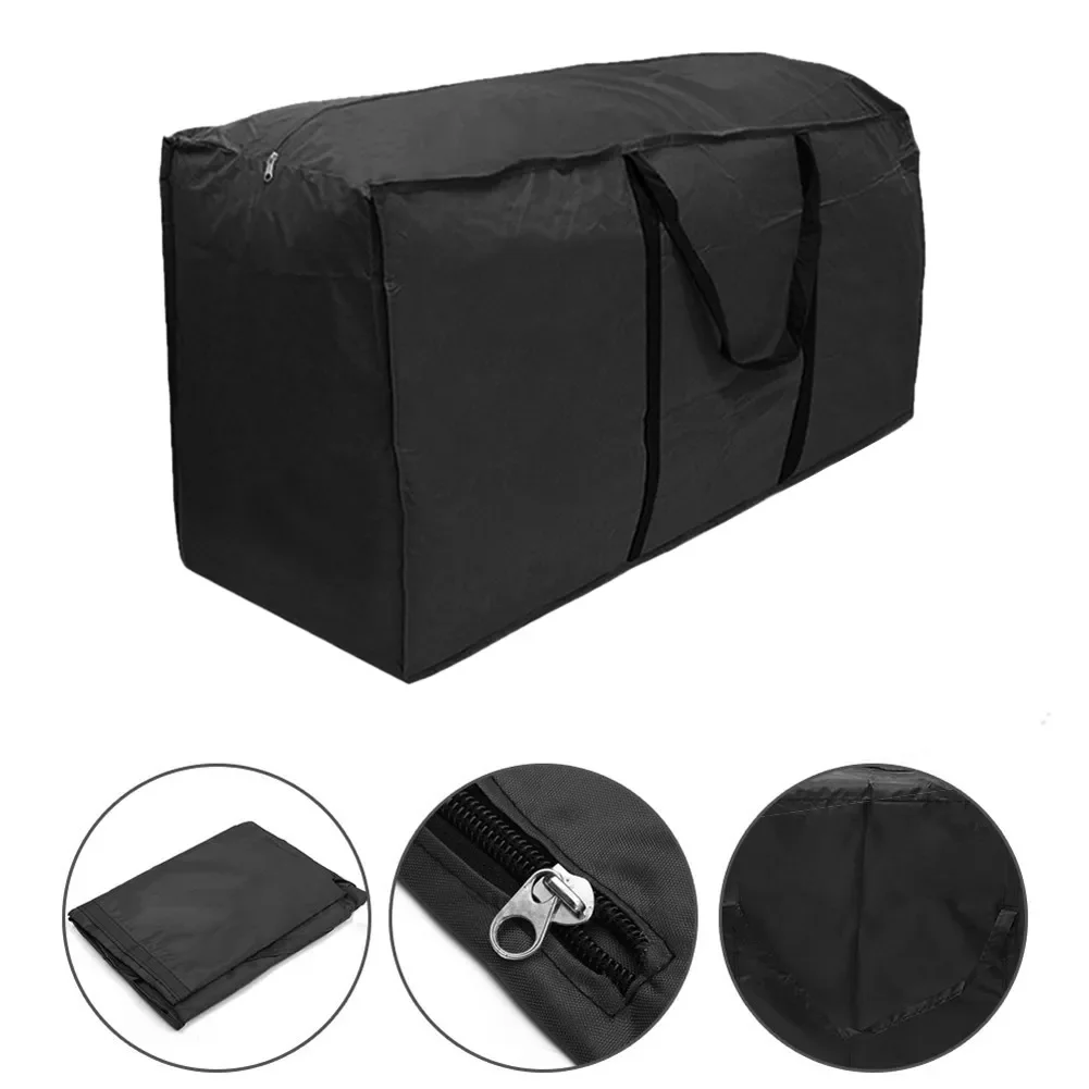 

Уличная подушка, сумка для хранения, водонепроницаемые черные садовые чехлы для мебели, органайзер для рождественской елки