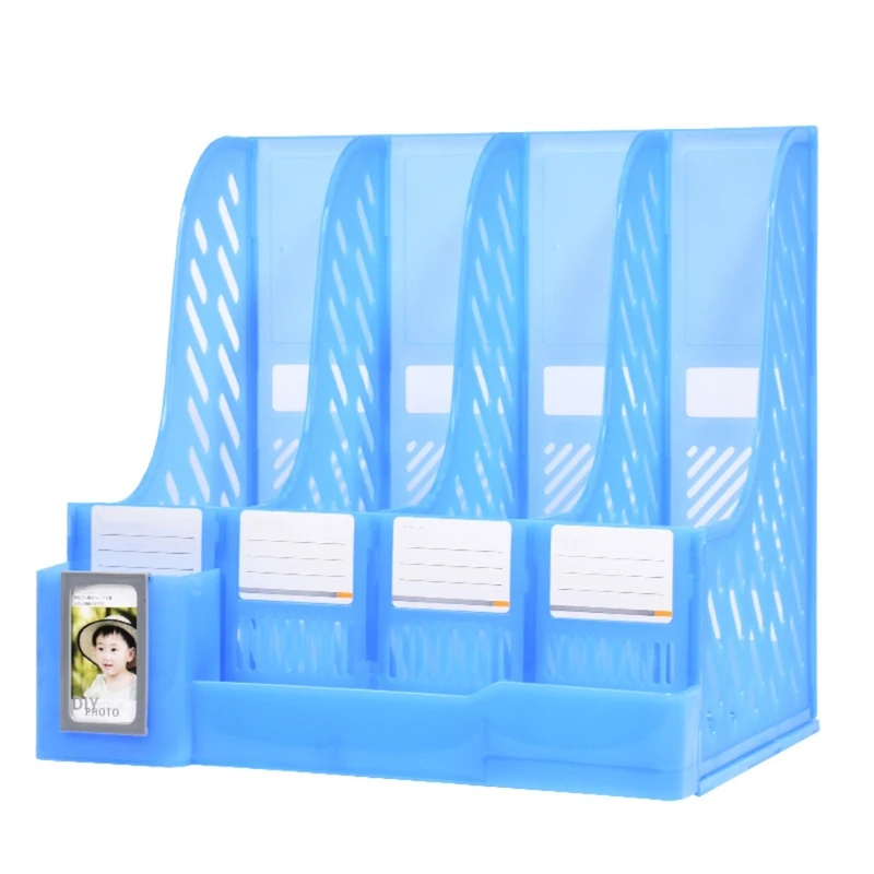

4-layer Desk File Holder Letter Size File Organizer Box Stand up File Organizer
