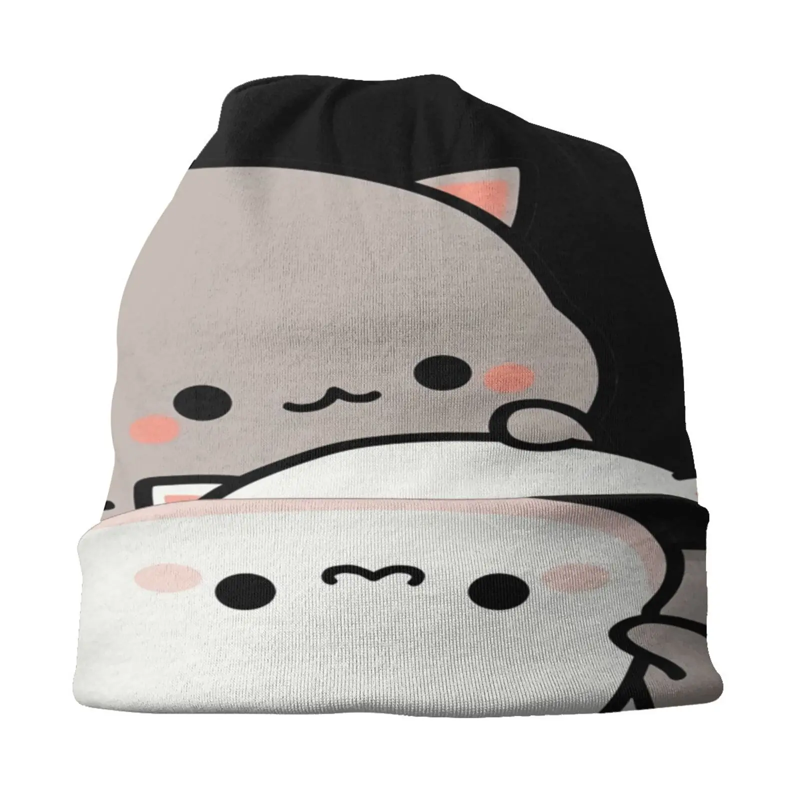 

Персиковый Кот и Гома любовь никогда не шляпы женские зимние шапки 2022 шапка облегающие шапки для мужчин женщин берет ковбойский дизайнерск...