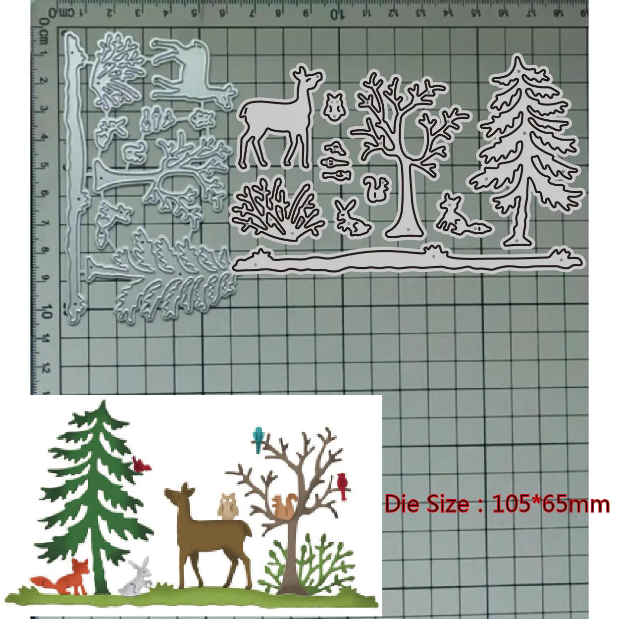 Новинка 2023, металлические Вырубные штампы, лес, животные, украшения, «сделай сам», скрапбукинг, бумага, рукоделие, нож, форма, лезвие, перфоратор, трафареты, штампы