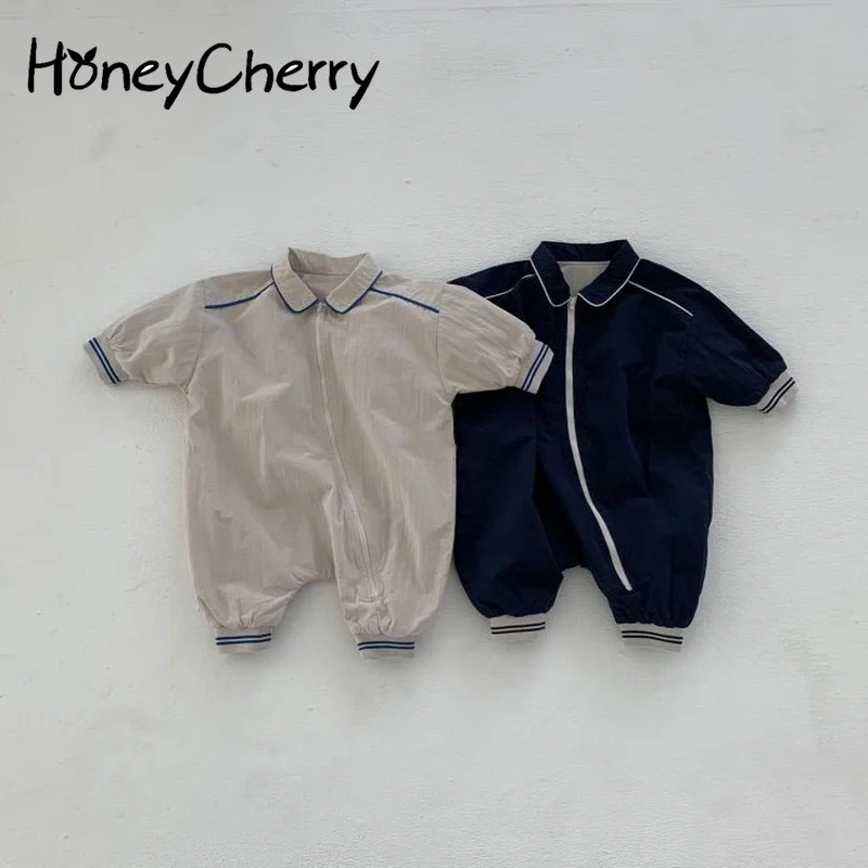 

Autumn Baby Long-sleeved Solid-color Cotton Rompers New Born Baby Girl Clothes