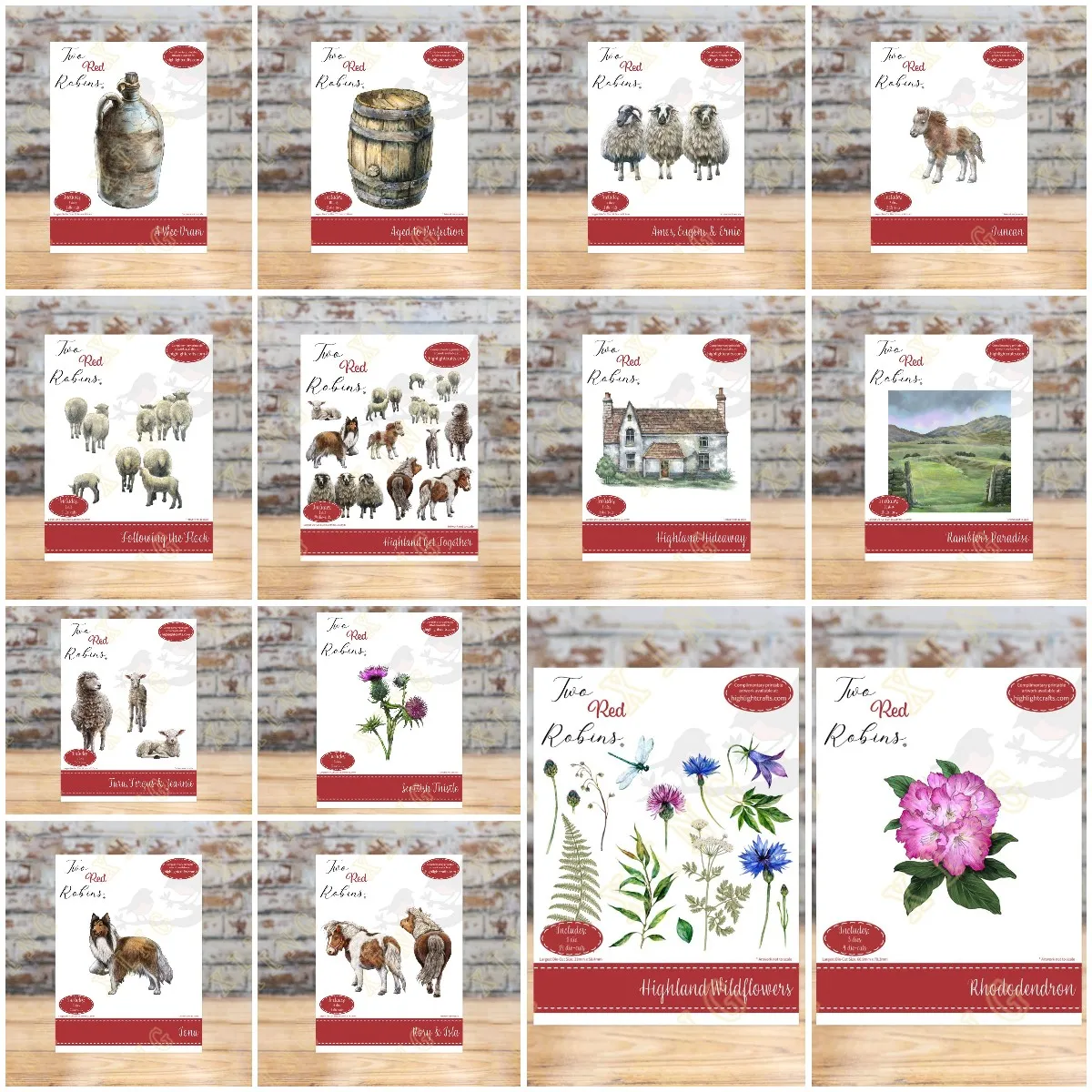 

New Following the Flock Highland Wildflowers Metal Cutting Dies Scrapbook Diary Decoration Stencil Embossing Template DIY Card