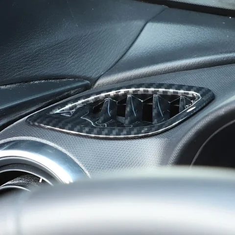 ABS карбоновый прибор, боковая рамка для выпуска кондиционера, накладка для Fiat 124 Abarth 124 2016-2024, декоративная крышка для вентиляционного отверстия