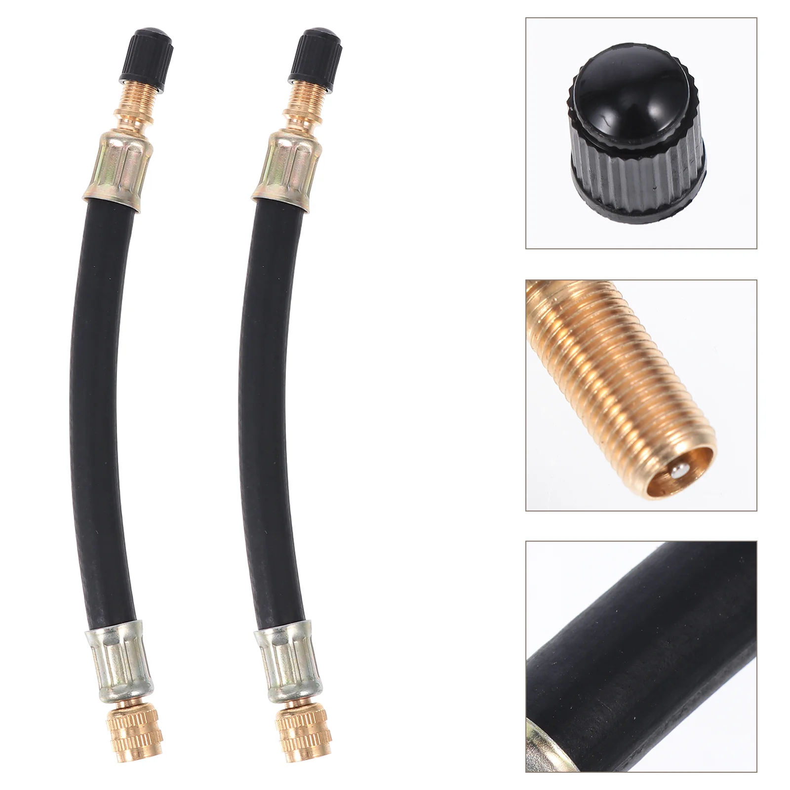 

2 Pcs Adaptador Multi- Use Valves Stem Extension Rod Tyre Adapter Car Adaptor Tire