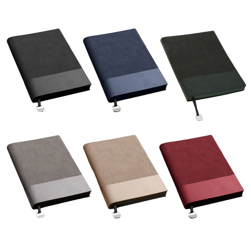 

Leather Notebook Notepad Memo Pad with Ribbon Office Writing Supplies