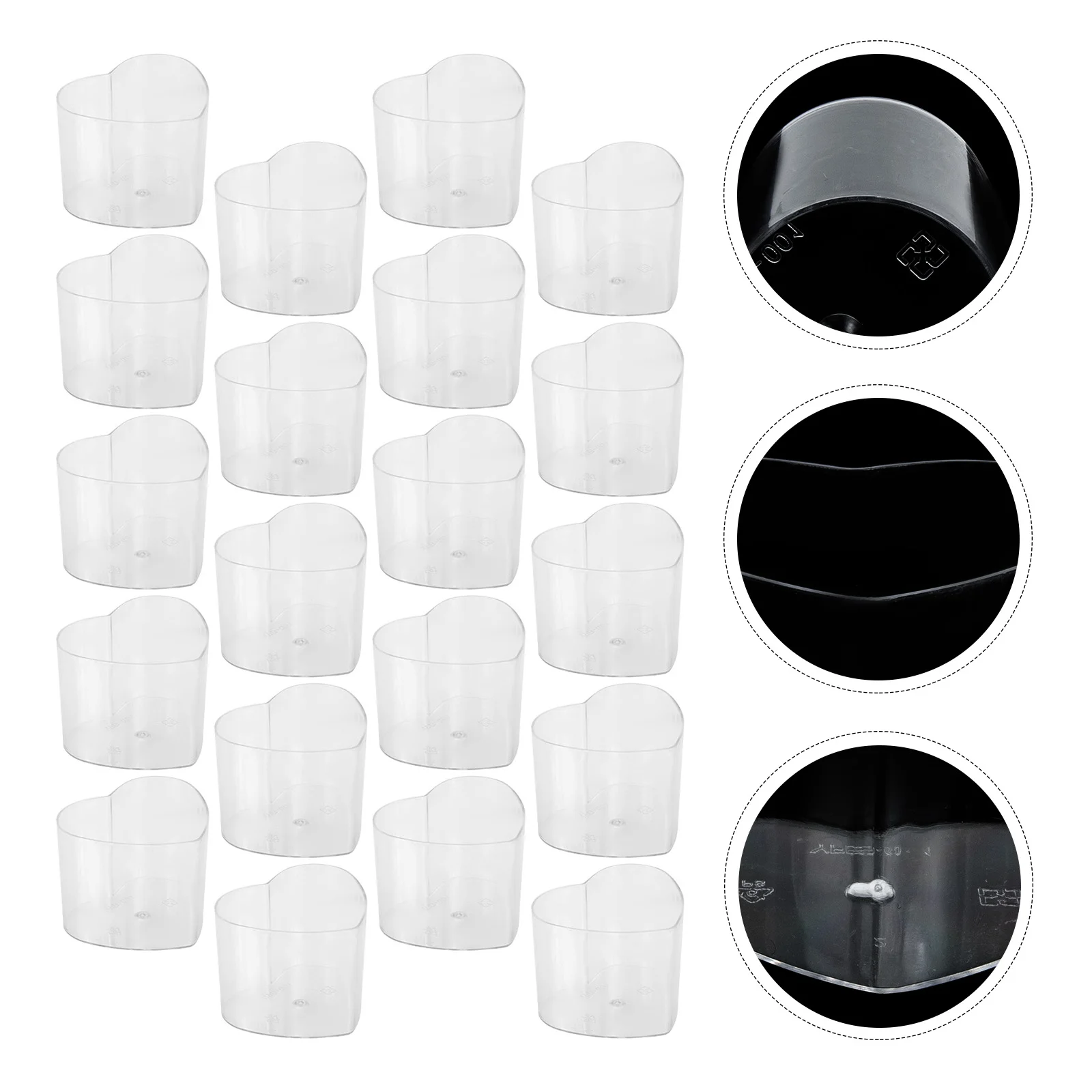 

Cups Dessert Parfait Cup Ice Mini Cream Appetizer Pudding Oz Clear Bowls Jelly Yogurt Cake Heart Storage Mold Mousse Trifle