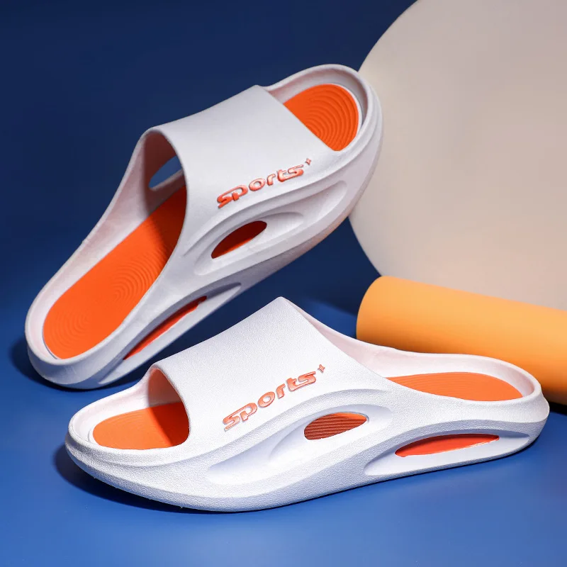 Спортивные мужские и женские тапочки для пары с толстой подошвой в помещении