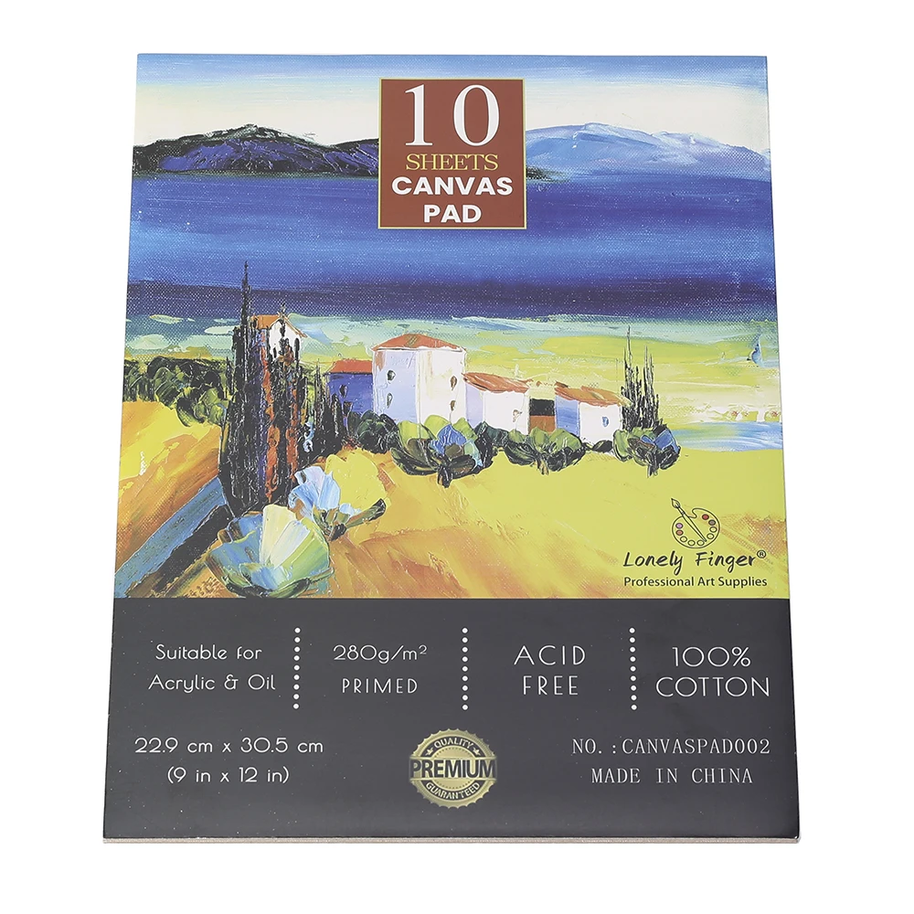 Бумага для рисования на холсте 10 листов 9x12 дюймов 280 г