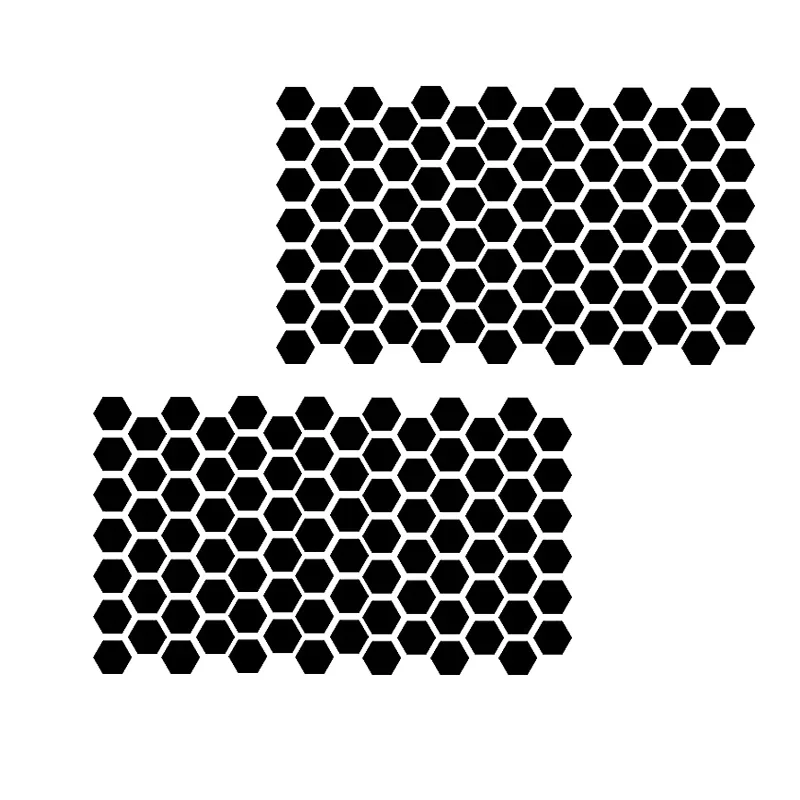 

Сотовая наклейка на боковое окно автомобиля, подходит для треугольного украшения окна, виниловая наклейка, универсальные аксессуары для всех автомобилей