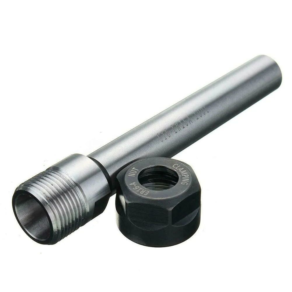 

C16 ER16 100L Chuck Holder 5.16"x1.1" Steel For CNC Milling Toolholder Straight Shank Collet Chuck Holder