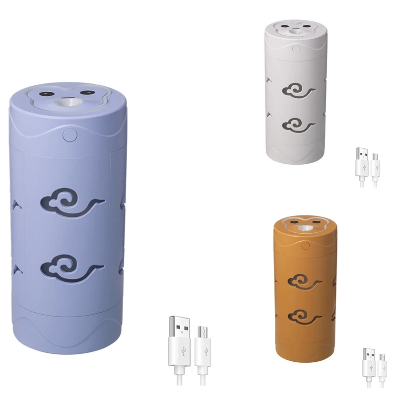 

300Ml USB Portable Humidifier, Car Purifierand Humidifier With Colorful Atmosphere Lights ,Cool Mist Humidifier