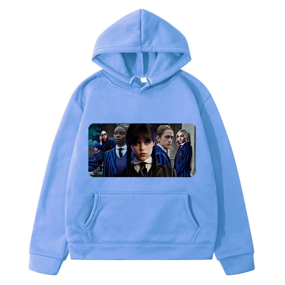 

Wednesday Addams Family sweatshirt Autumn anime hoodie kids clothes girls boys y2k sudadera Fleece pullover Children clothing
