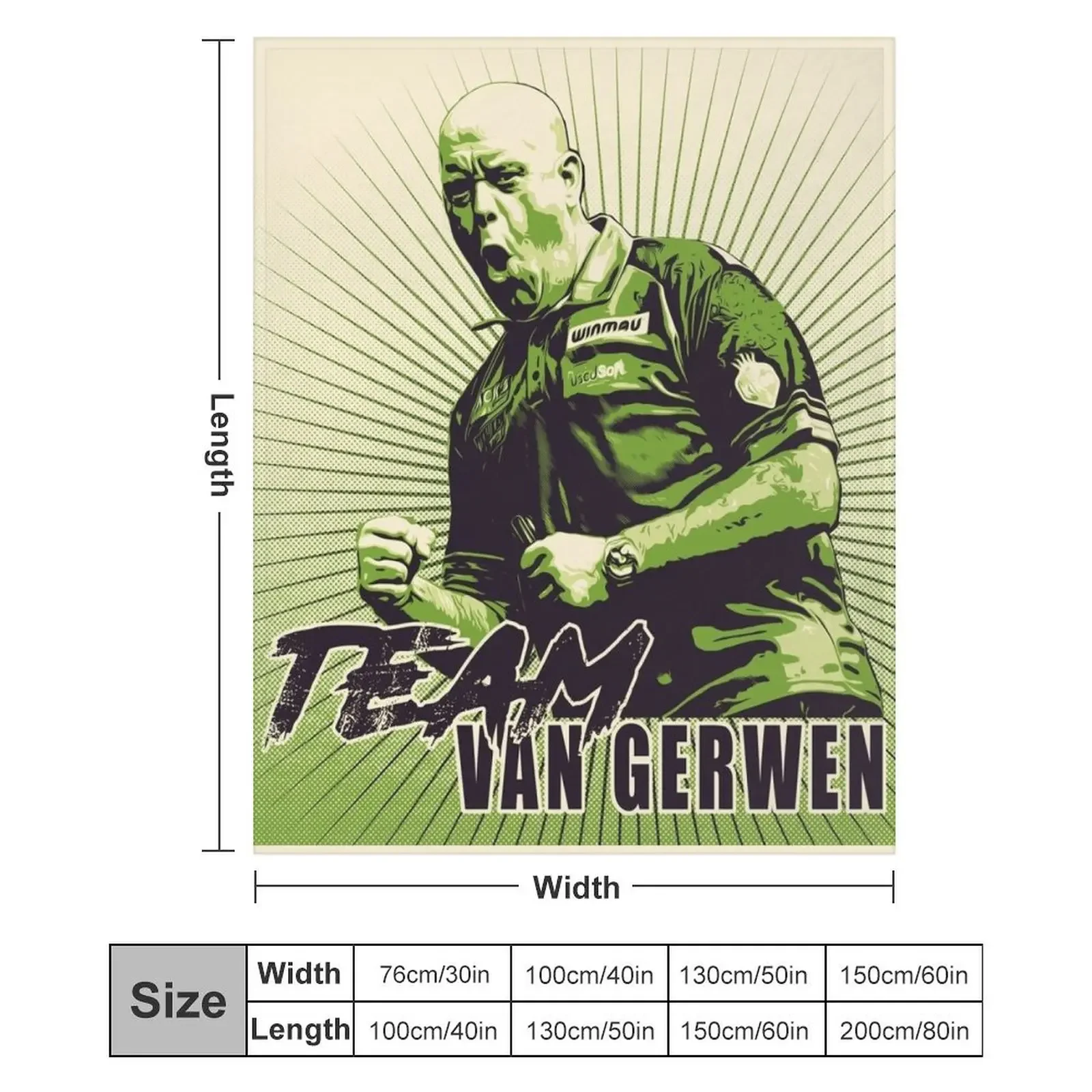 Одеяло Michael Van Gerwen Team van одеяла и пледы для детей