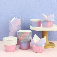 1030pcs cupcake paper cup oilproof cupcake liner muffin baking cup tray case wedding mermaid birthday party cake decorations