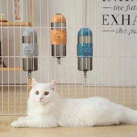 Cat Accessories Pet Hanging Cage Water Drinker Bottle Dispenser Fountainhead Drinker Ball Puppy Kitty Automatic Water Drinking