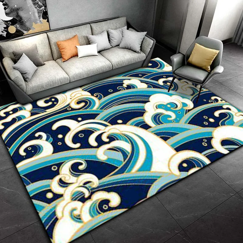 Коврик с узором в виде морской волны 15 Размеров ковер для гостиной ванной комнаты