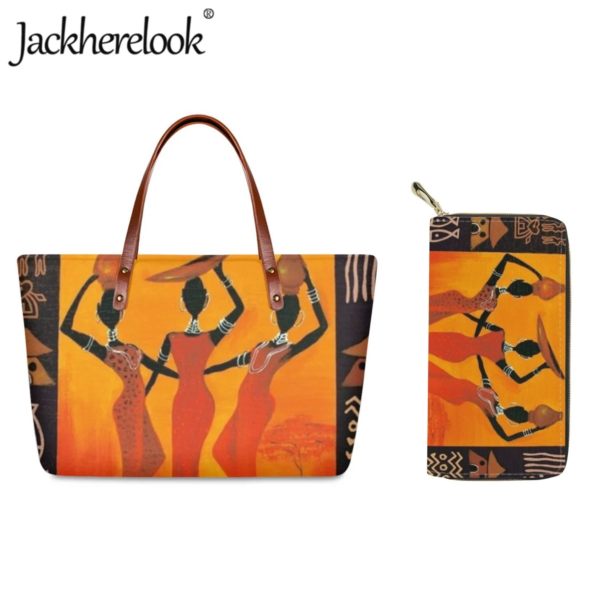 

Jackherelook India/Africa Artistic Woman Handbags Ladies Shoulder Bag Fashion New Tote Bag for Women Customized Travel Bag Purse