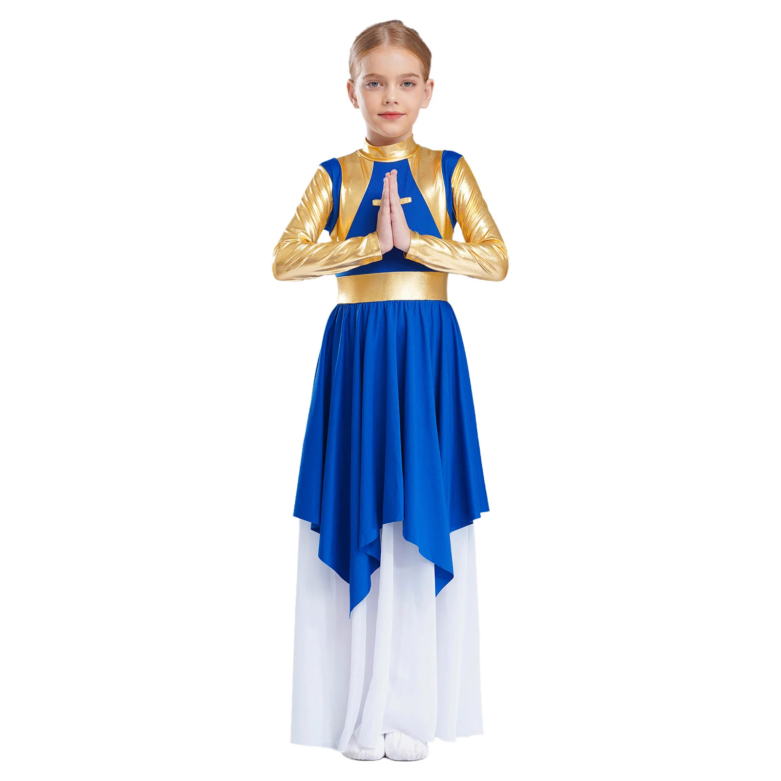 Детское платье для литургического поклонения девочек танцевальное с