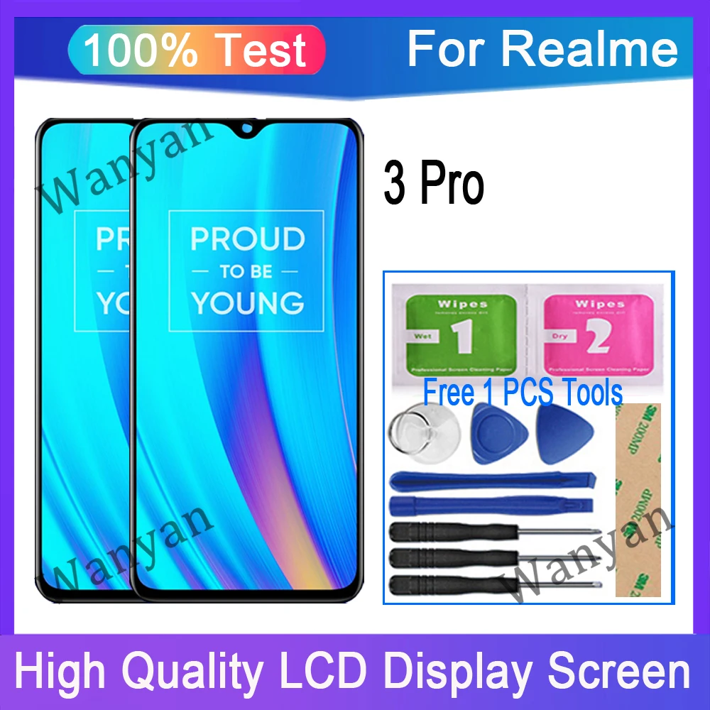 Оригинальный ЖК-дисплей для Realme 3 Pro сменный сенсорный экран дигитайзер