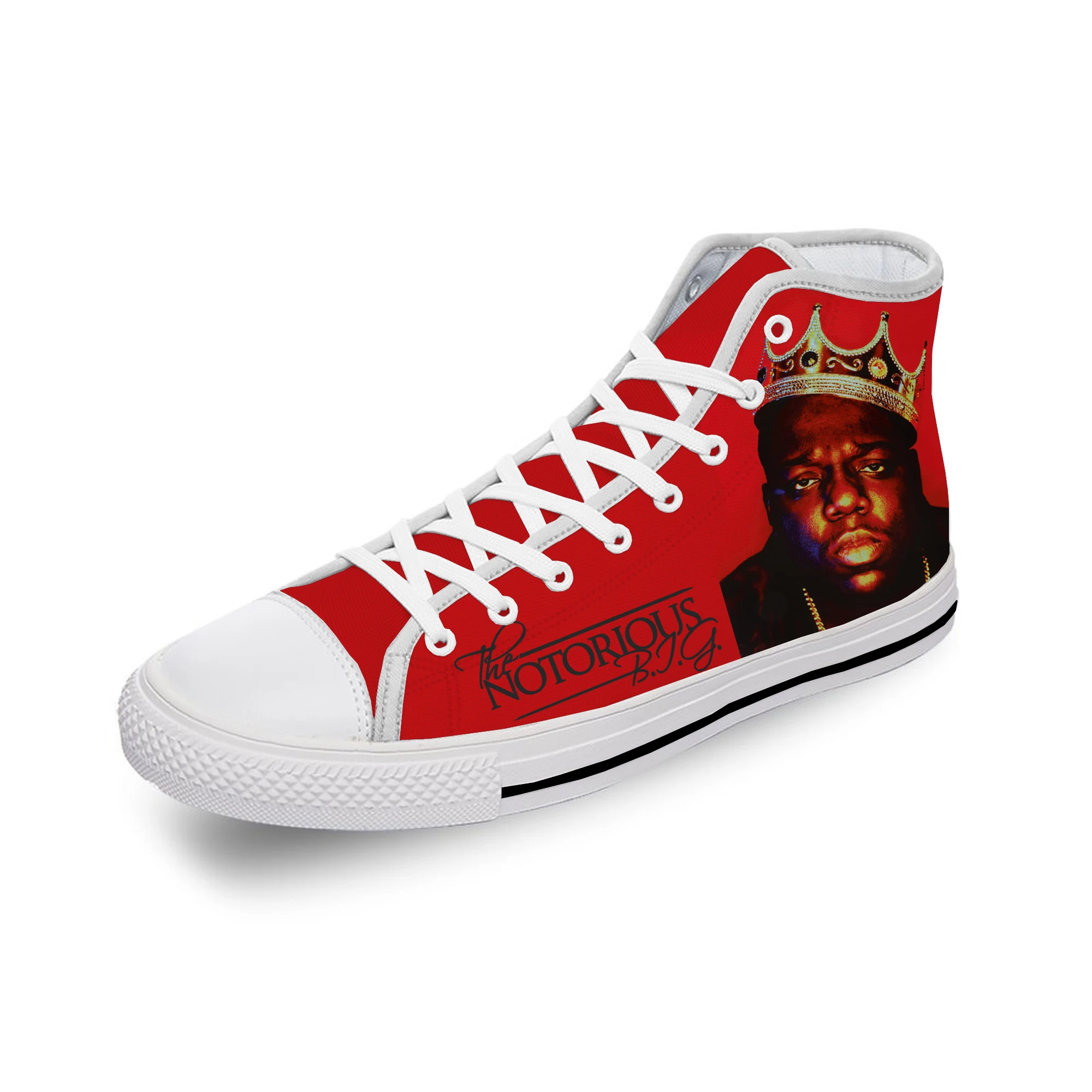 

Notorious B.I.G. High Top Sneakers Mens Womens Teenager Casual Shoes Canvas 3D Print Shoes Cosplay Breathable Lightweight shoe