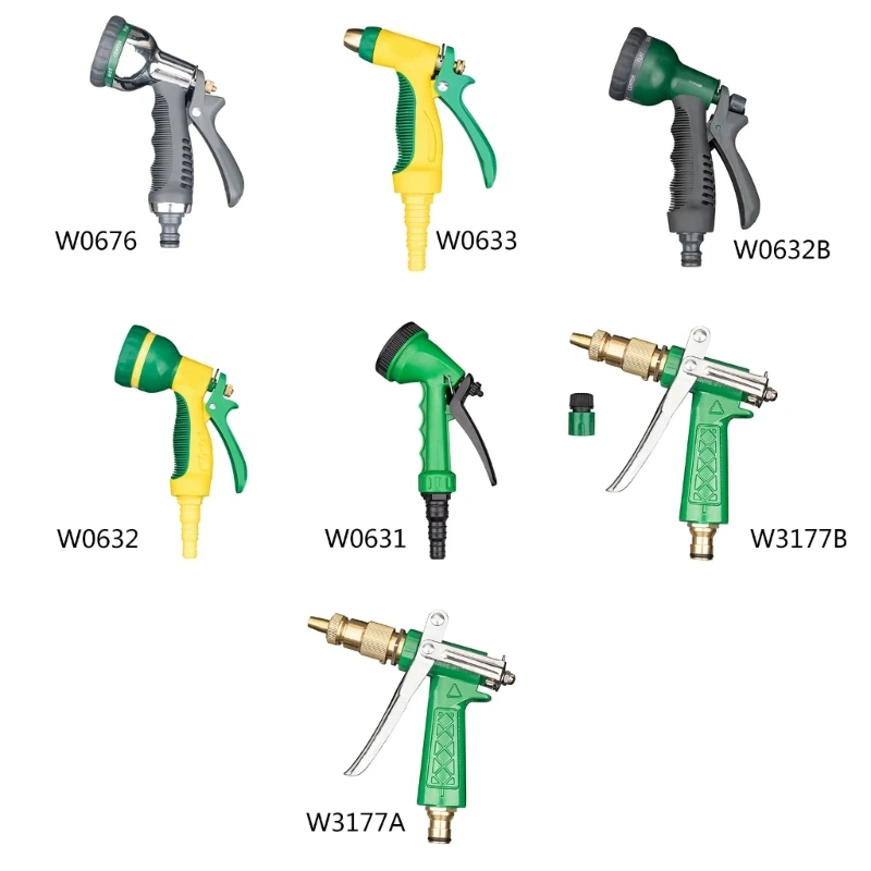 

E5BE Водяные Пистолеты высокого давления для газона Многофункциональный шланг для мойки машины сбрызгивающая насадка садовый полив Спринклер