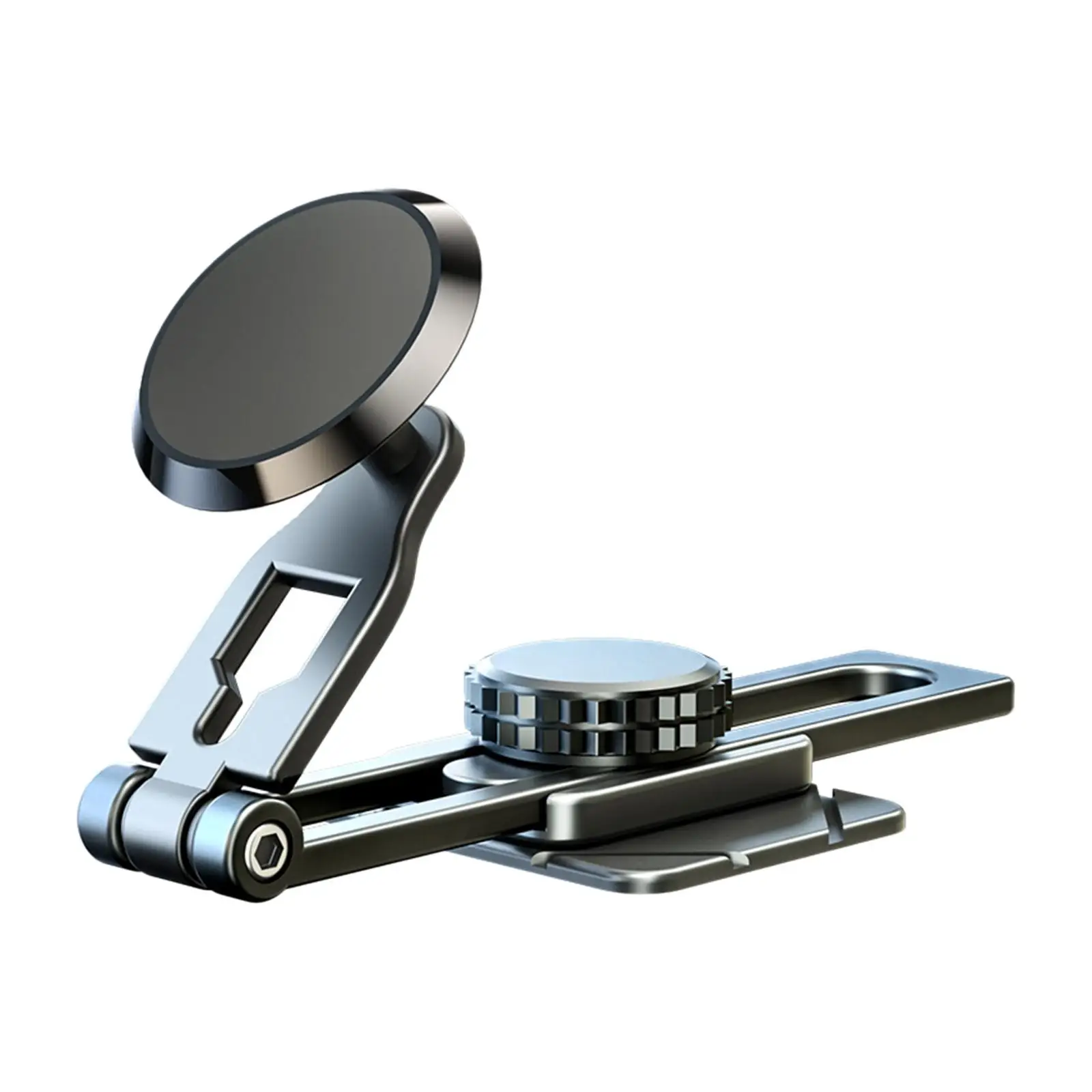 

Автомобильный держатель для телефона портативный алюминиевый сплав регулируемый складной вращающийся на 360 градусов для большинства транспортных средств держатель для сотового телефона