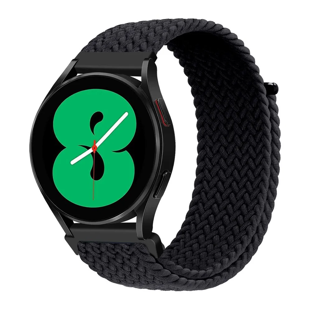 

Ремешок 20 мм 22 мм для Samsung Galaxy Watch 5 pro 45 мм active 2 Gear S3, плетеный соло-браслет, браслет correa Galaxy watch 4 44 мм