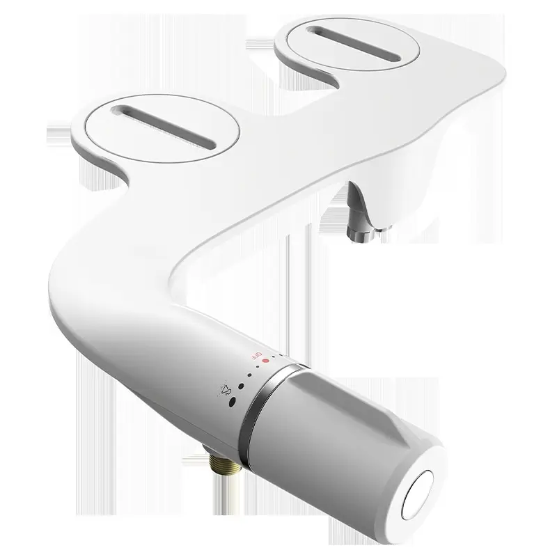 Attachment Dual Nozzle Bidet Adjustable Water Pressure Non-electric Ass Sprayer