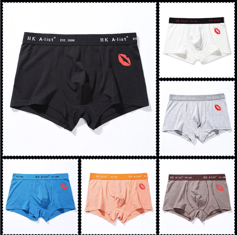 

Men's Underwear Modal Cotton Crotch Antibacterial Mid-waist White Boxer Brief Quadrant Comfortable and Breathable Panties Design