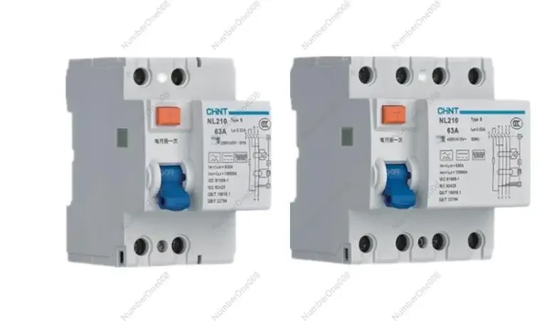 Защита от утечки Chint NL210 Тип B новая энергия выделенный переключатель 1P+N 3P+N 40A 63A