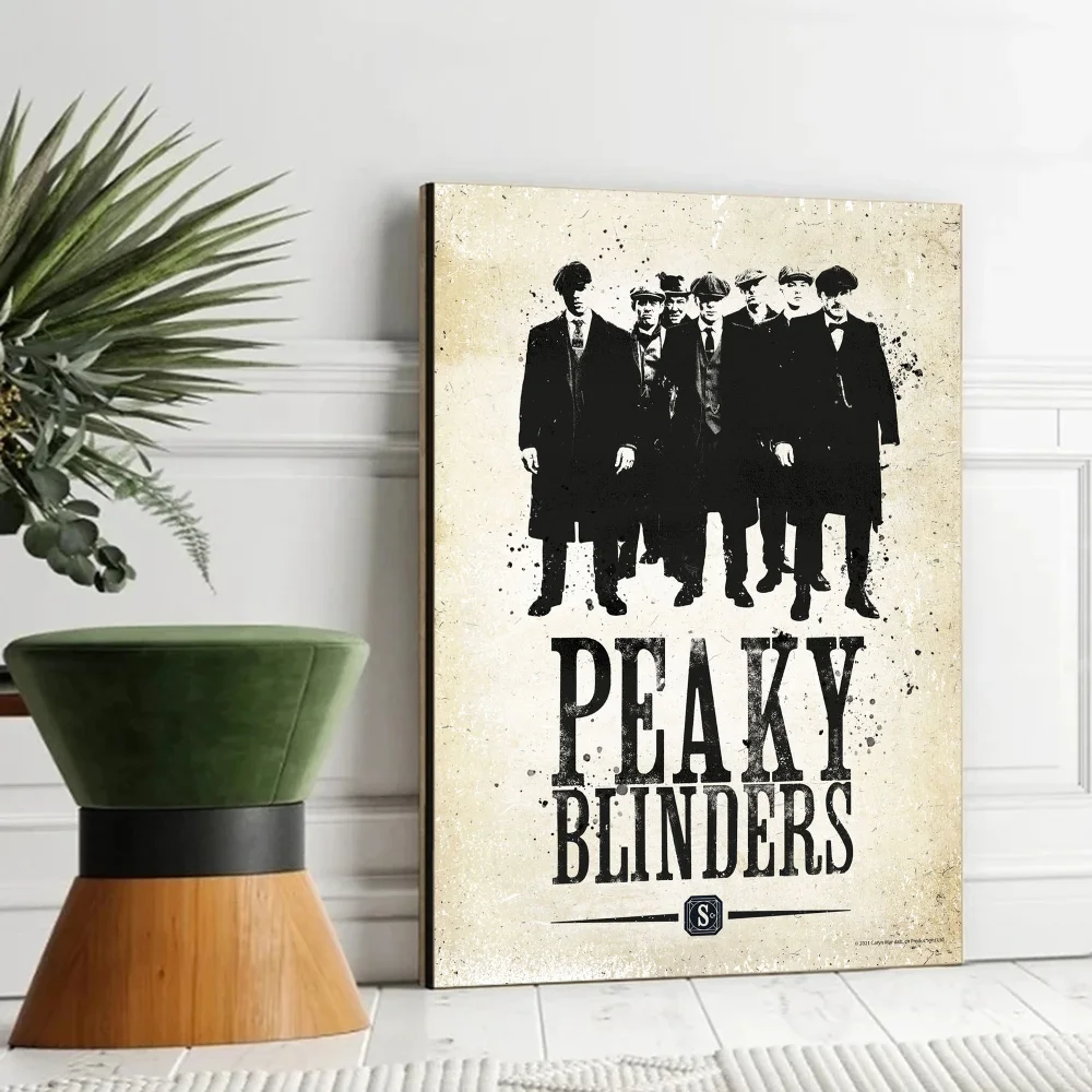 P-Peaky B-Blinders Movie Липкие постеры Винтаж Комната Домашний бар Кафе Декор Настенный