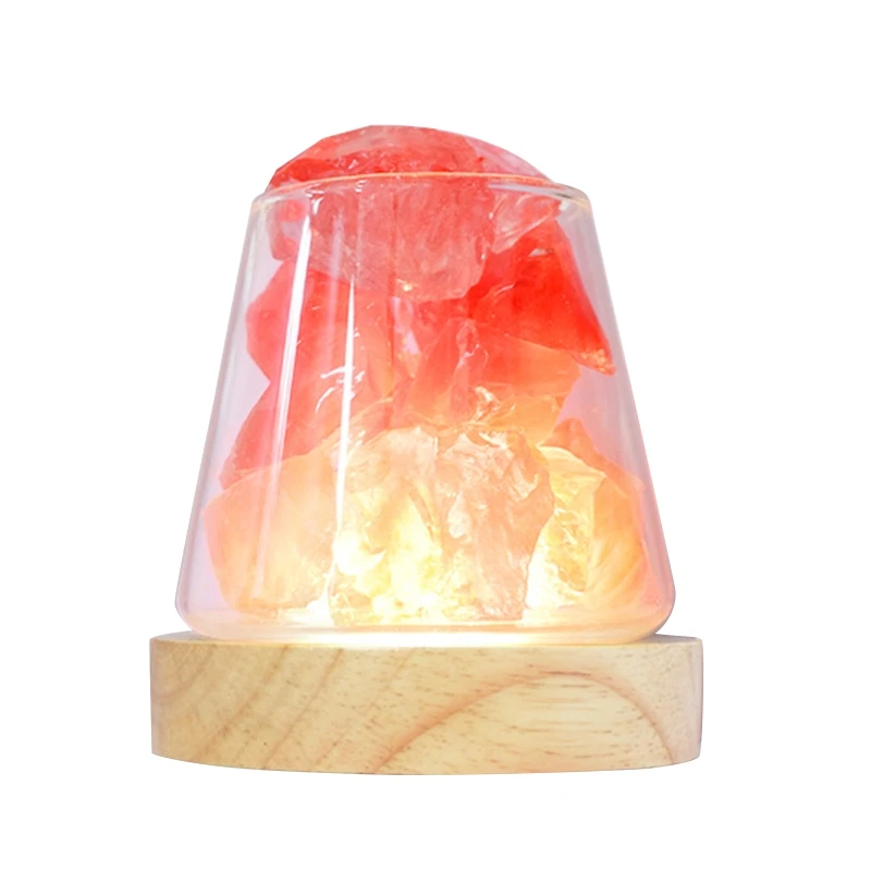 

M2EE Electric Air Diffuser Aroma Essential Oil Diffuser Natural Crystal Aroma Diffuser Mini Cool Mist Maker LED Light