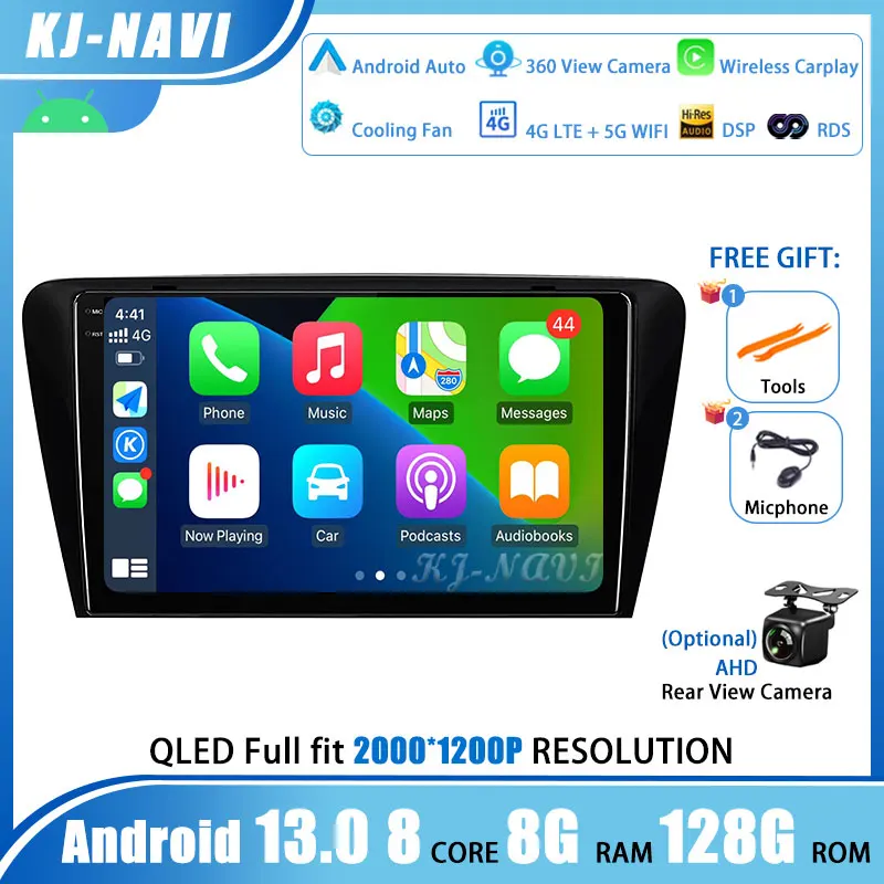 

10.1" Android 13 For Volkswagen Skoda Octavia 3 A7 2013 - 2018 Car Radio Multimedia Player Navigation GPS Head Unit NO 2Din DVD