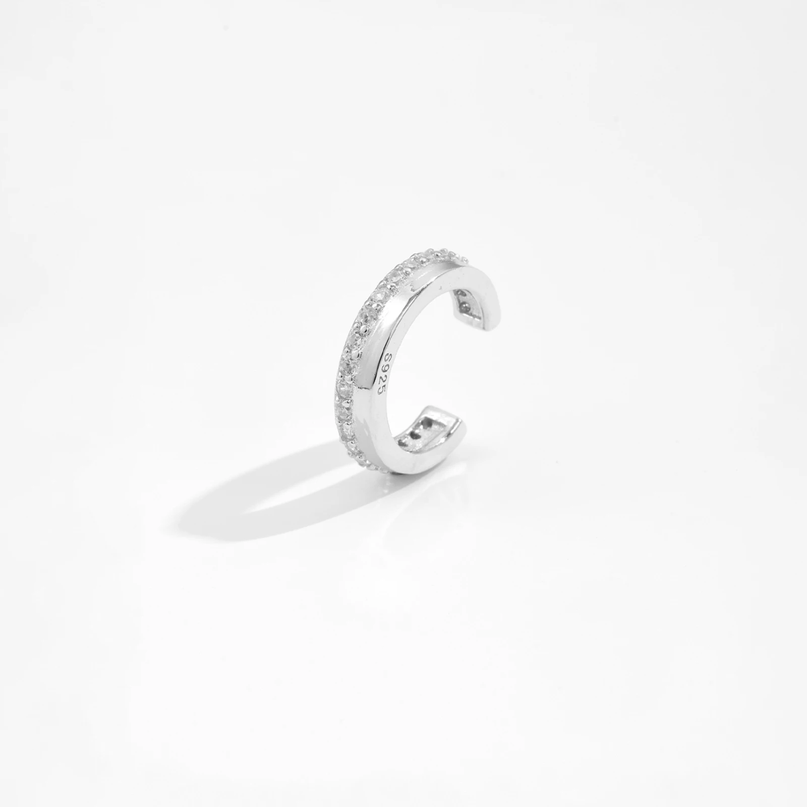 ANDYWEN стерлингового серебра 925 пробы 2023 золото C прозрачный циркон серьги с