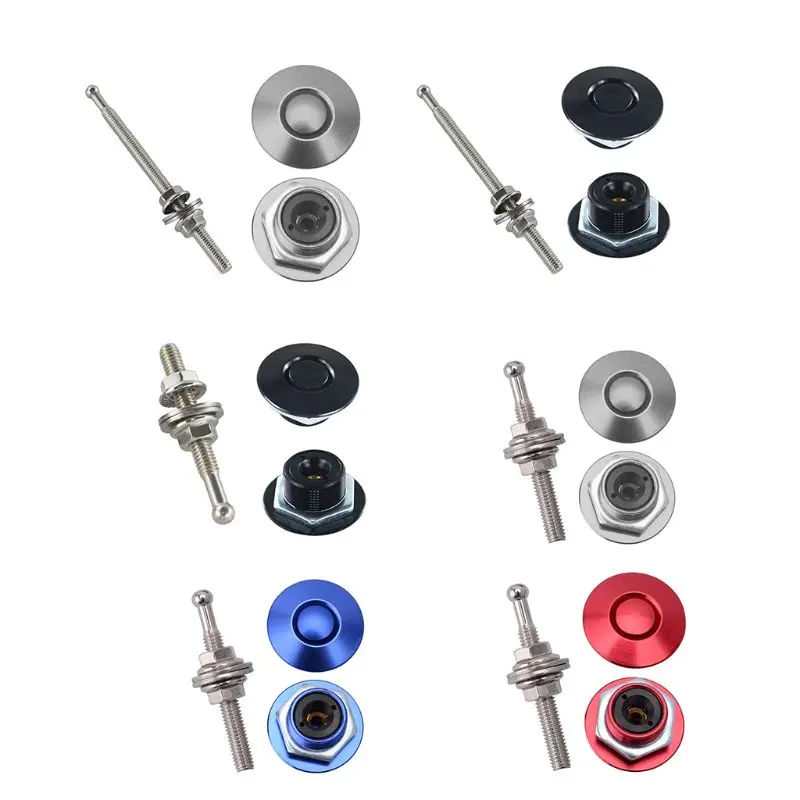 

Universal Push Button Quick Release Hood Bonnet Pins Lock Clip Car Bumper