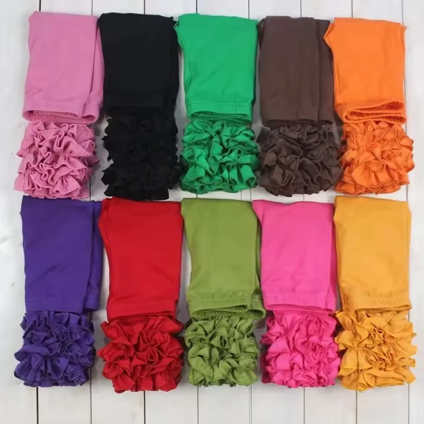 Mudbala детские леггинсы с рюшами и глазурью осенне-зимние модные хлопковые штаны