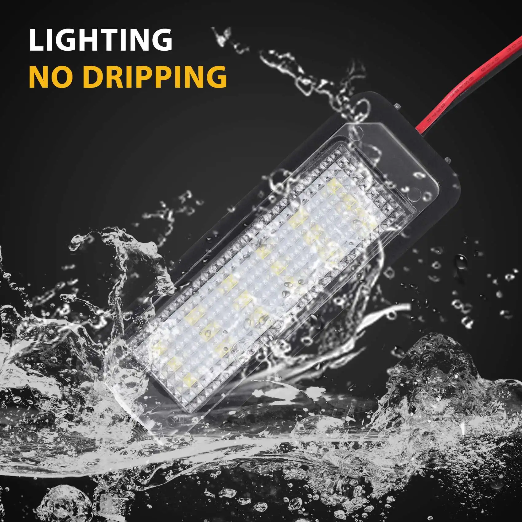 2 шт. светодиодные лампы для номерного знака 12 В