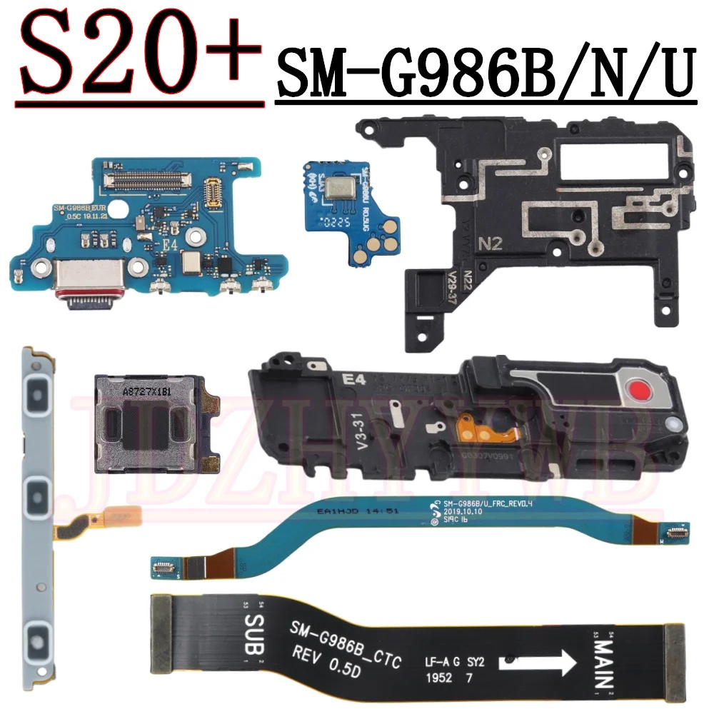 Фото Антенна, микрофон, плата порта зарядки для Samsung S20 + 5G G986, наушник, громкоговоритель, сигнал громкости, материнская плата, гибкий кабель №1