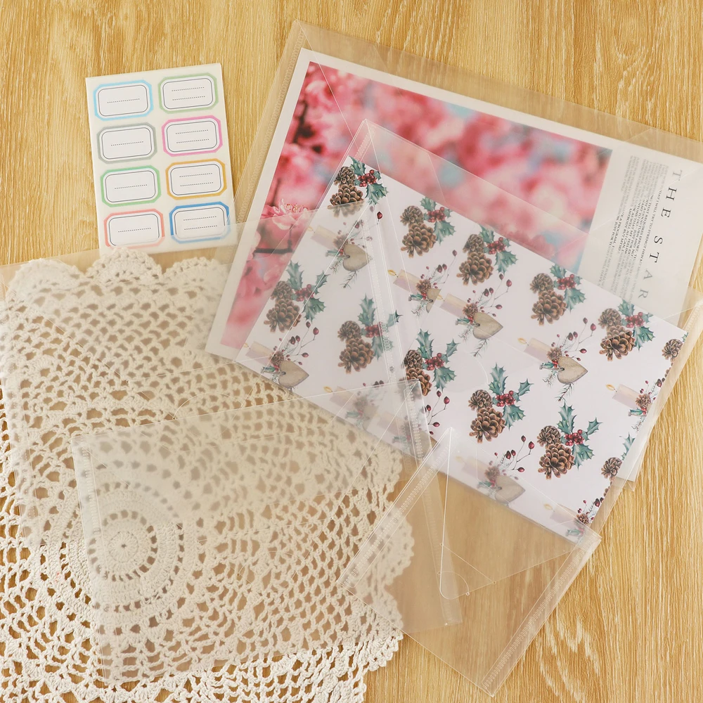 10 шт./лот сумки для хранения нескольких размеров прозрачные пластиковые