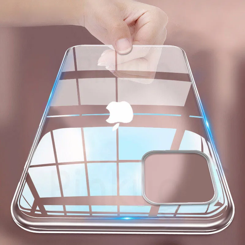 

Thin Clear Case For iPhone 11 12 Pro Max XS Max XR X Soft TPU Silicone For iPhone 5 6 6s 7 8 SE 2020 Back Cover Phone Case