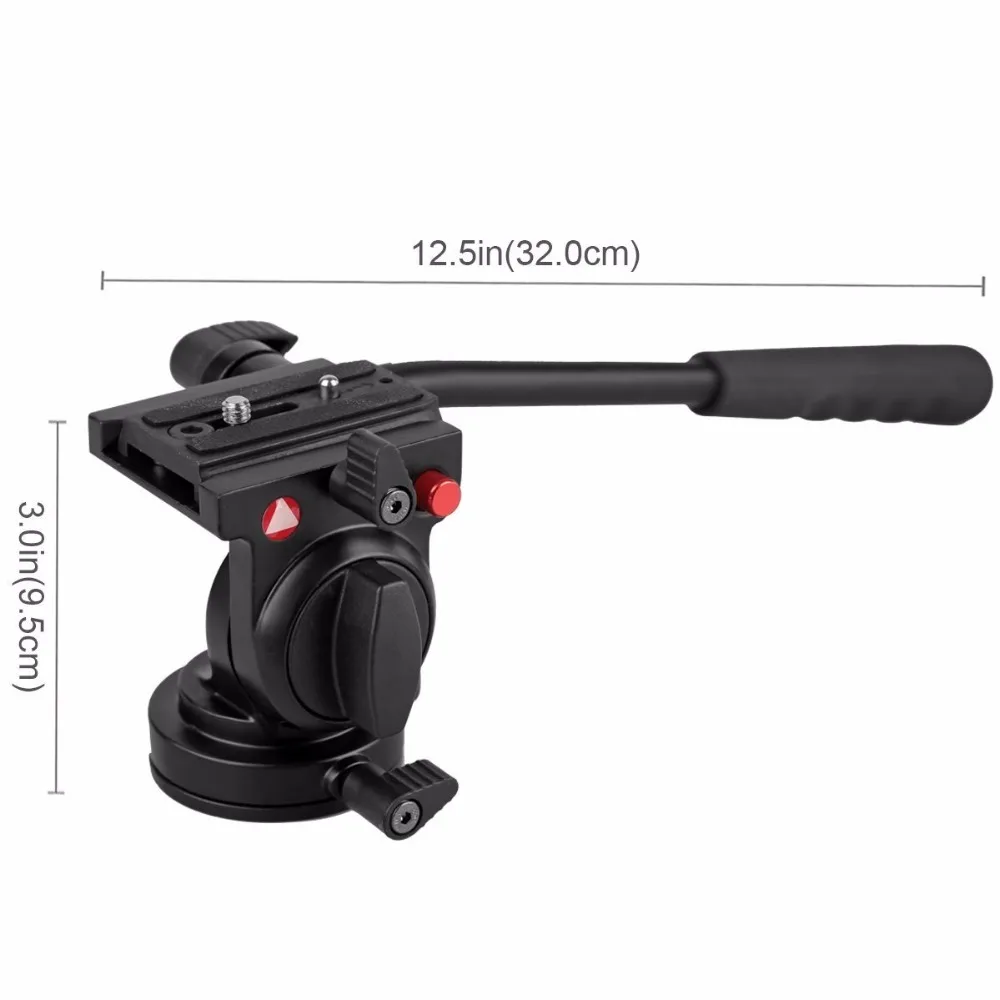 Панорамная головка штатива KINGJOY гидравлическая жидкая для видеокамеры Canon Nikon DSLR |