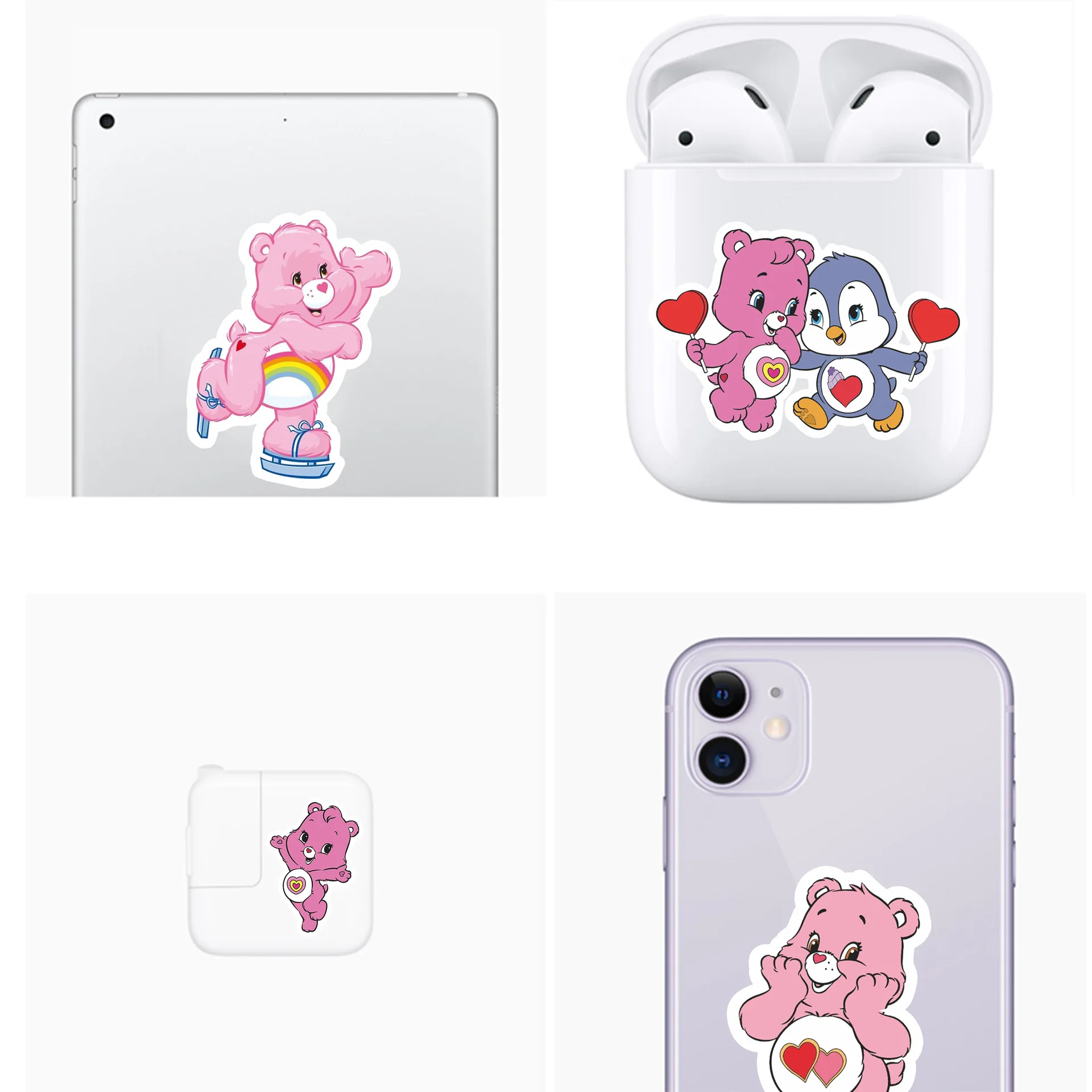 53 шт./упак. милый Радужный медведь Пингвин Любовь рок ручная учетная запись