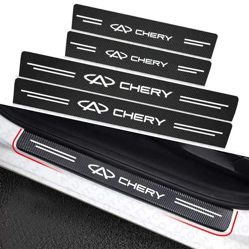 Фото Наклейки на бампер багажника автомобиля для Chery TIGGO 3 4 5 7 Pro 8Pro Max MVM X22 DR3 Amulet Fora Fulwin T11 A1 A3 A5 автомобильные аксессуары №1