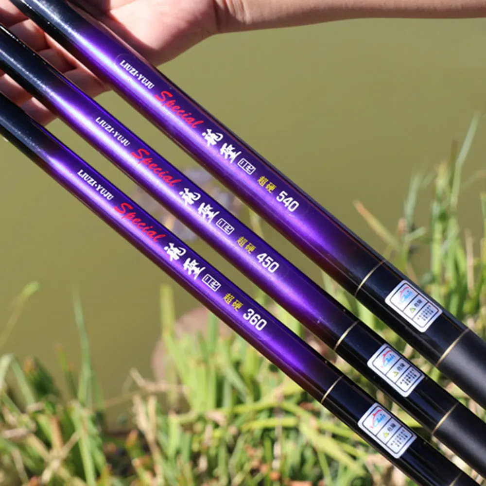 

Telescopic Fishing Rod Ultralight Super Hard Carbon Fiber Portable For Freshwater Carp Stream Pole 2.7M 3.6M 4.5M 5.4M 6.3M7.2M