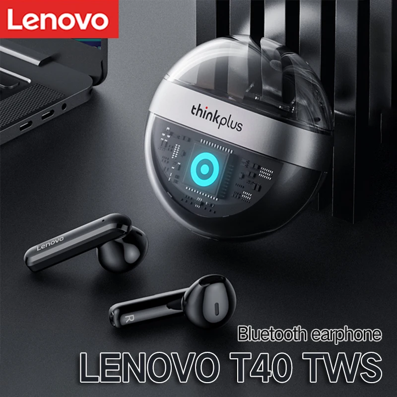 

TWS-наушники Lenovo T40 с шумоподавлением и сенсорным управлением