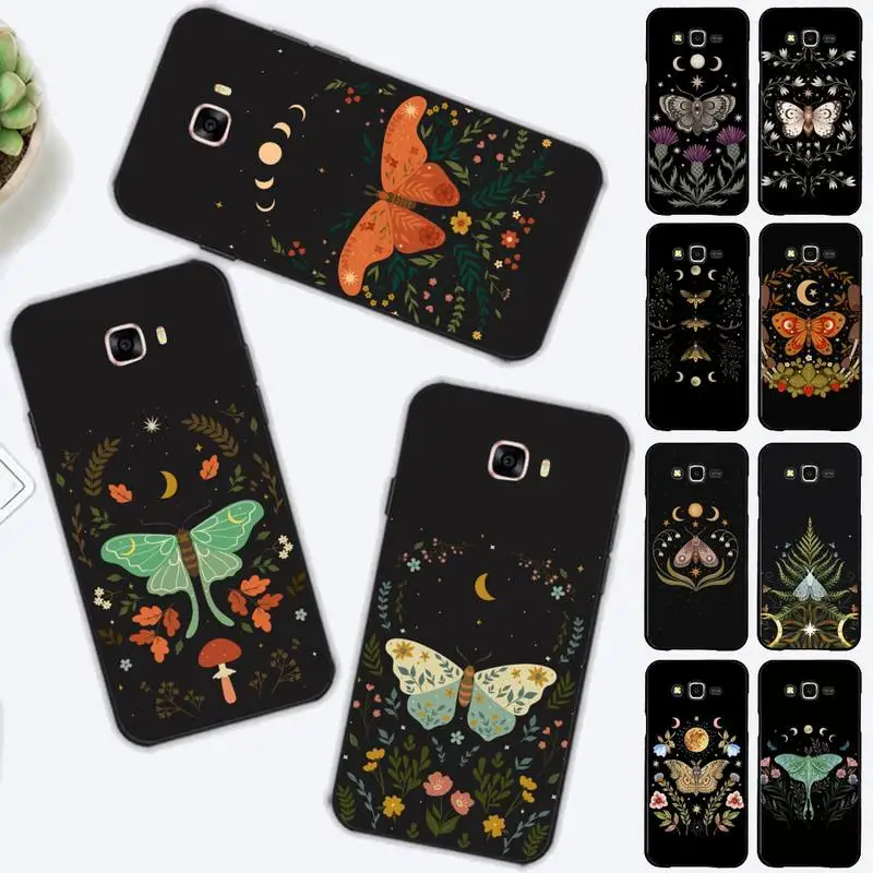

Forest Magical Moth Thistle Phone Case for Samsung J 2 3 4 5 6 7 8 prime plus 2018 2017 2016 core