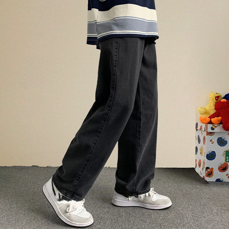 

2022 New Streetwear Baggy Jeans Men Korean Fashion Loose Straight Wide Leg Pants Men Casual Jeans Trousers Men's Clothing