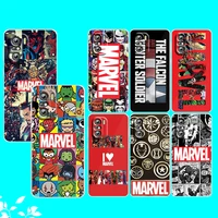 marvel avengers logo for xiaomi redmi note 10s 10 k50 k40 gaming pro 10 9at 9a 9c 9t 8 7a 6a 5 4x transparent phone case