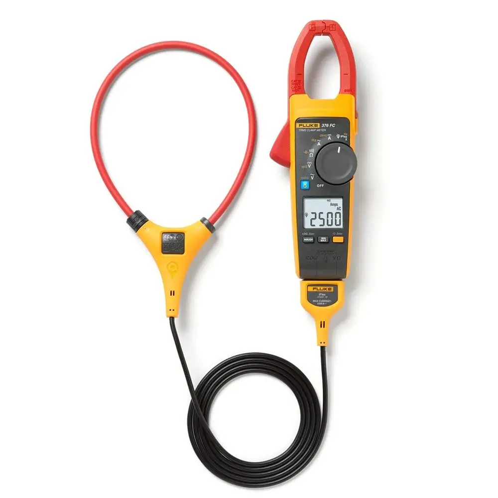 Fluke 376FC настоящие клещи для кореневых помещений переменного и постоянного тока с