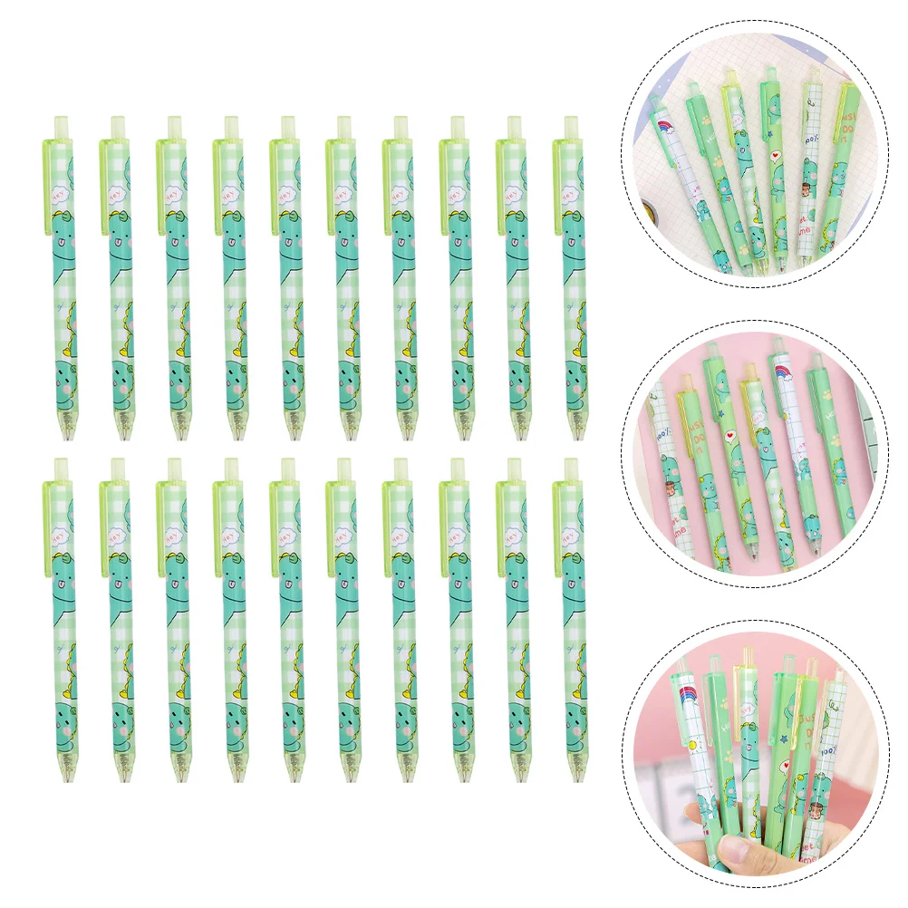 

20Pcs Press-Type Ballpoint Pen Students Writing Pens School Notes Writing Pens
